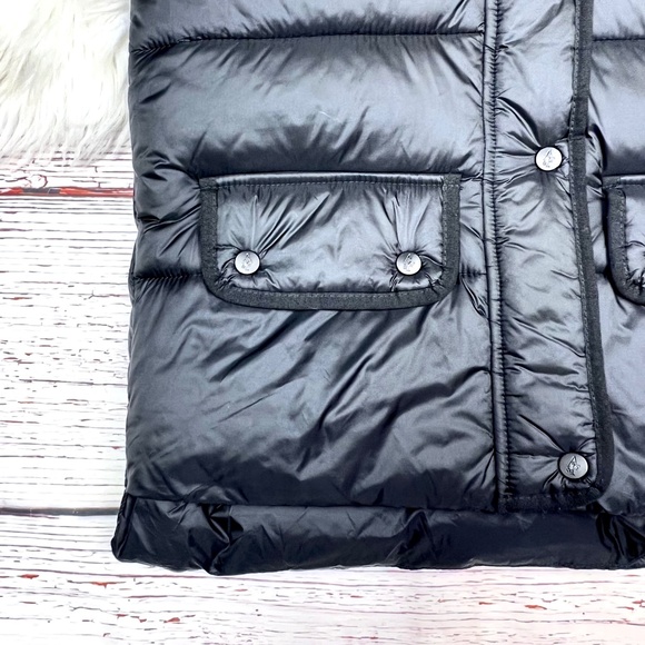 *|•ABERCROMBIE & FITCH•| Puffer Vest Water/Wind Resistant Faux Fur Trimmed Hood* - Picture 8 of 15